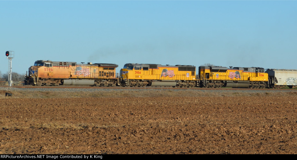 Union Pacific Manifest at Valley Junction (TX) 12/20/2020